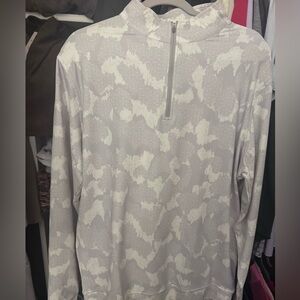 Peter Millar Gray Patterned Shirt
